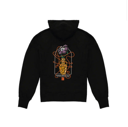HOODIE JUDIZ NEGRO BORDADO