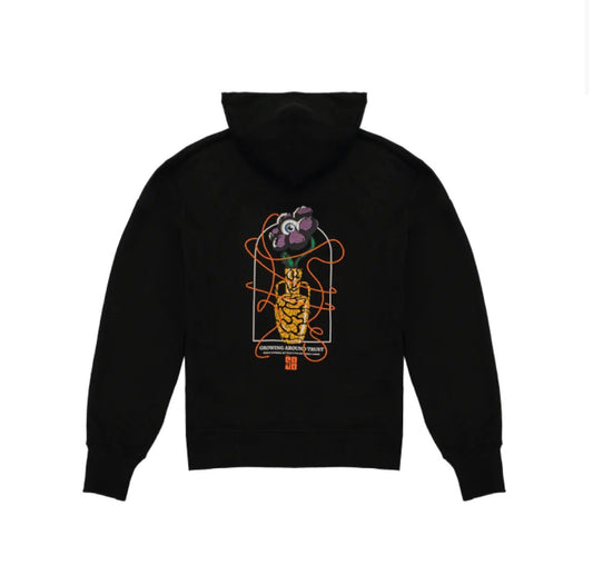 HOODIE JUDIZ NEGRO BORDADO