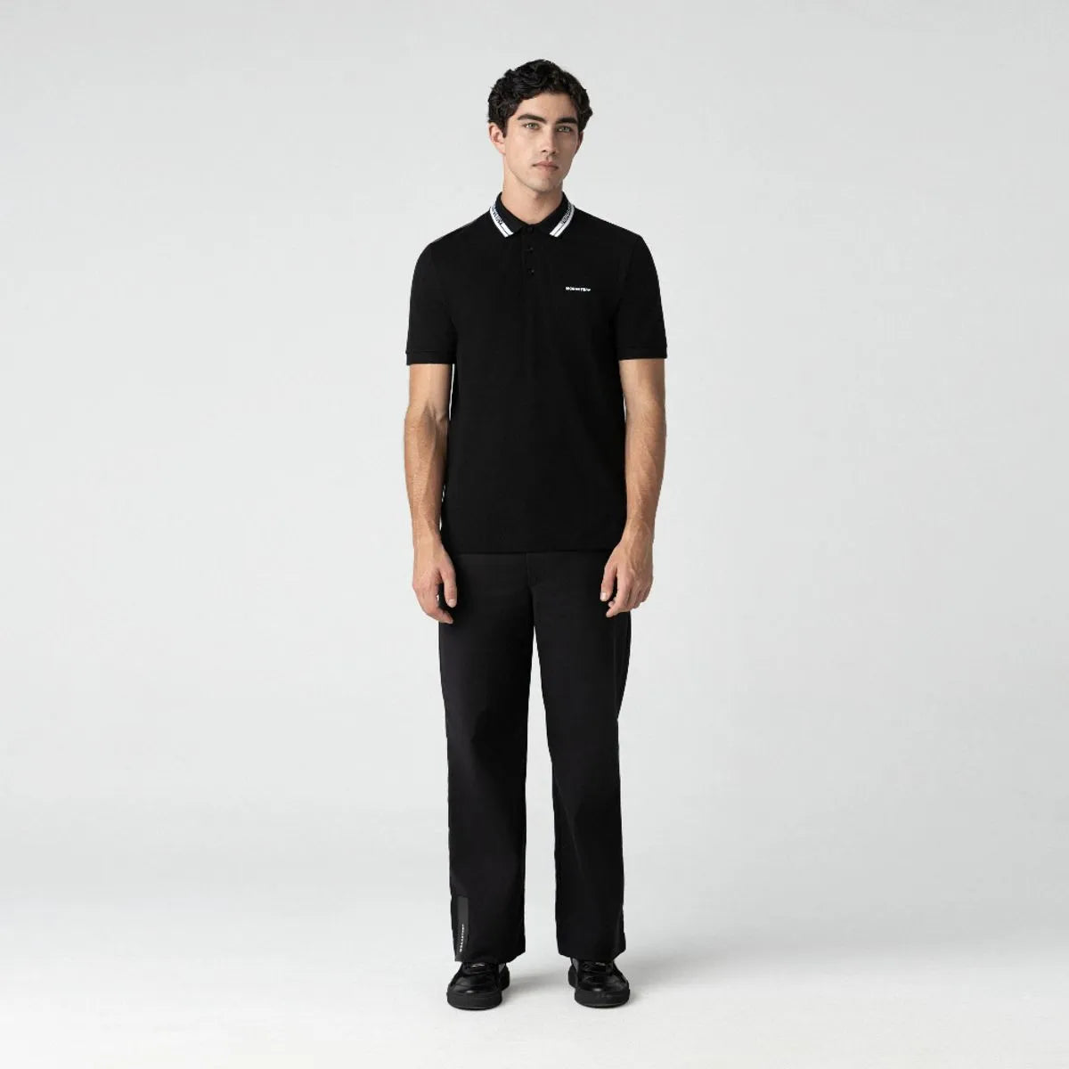 CAMISETA POLO MONASTERY DUDLEY BLACK