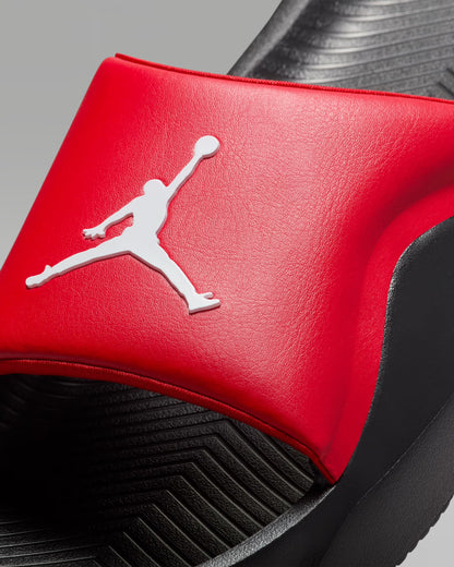 CHANCLAS JORDAN FRANCHISE BLACK RED