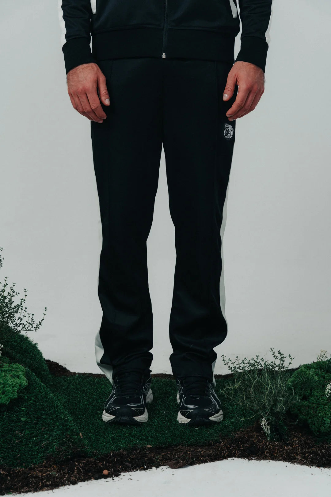 JOGGER BLOW UP BLACK TRACKSUIT PANTS SD43-1100