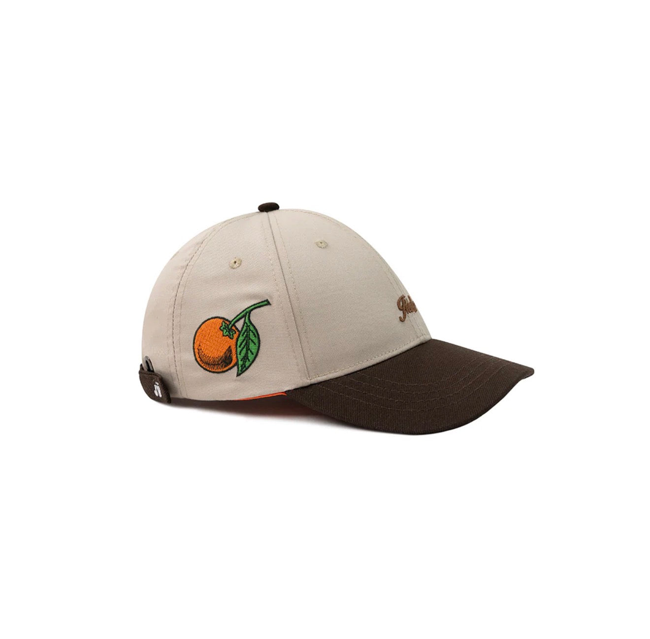 GORRA JUDIZ DRILL NARANJAS BEIGE X CAFE