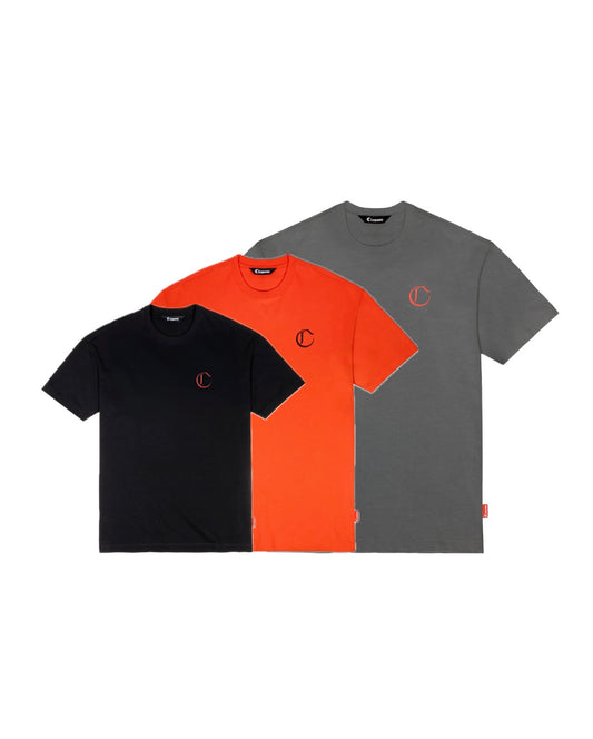 3 PACK CAMISETA CLEMONT VENDETTA NEGRO GRIS ROJO