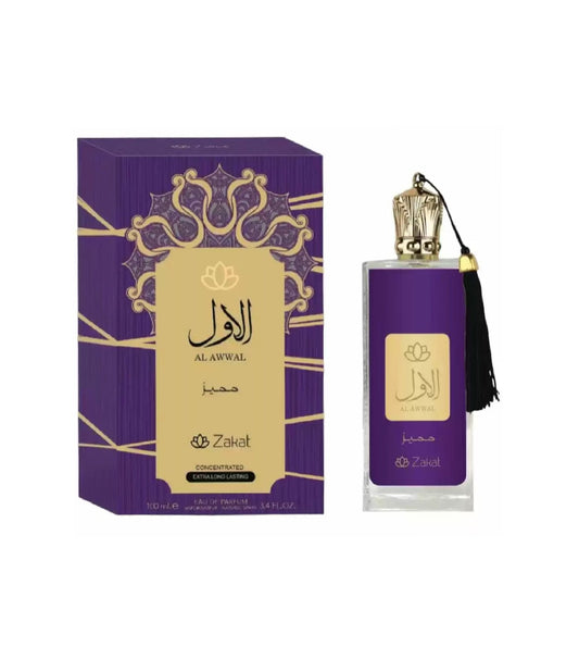 PERFUME ZAKAT AL AWWAL PURPLE 3,4 OZ DAMA