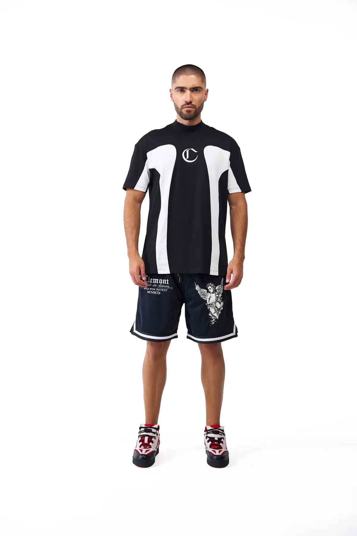 CAMISETA CLEMONT RAGNO NEGRO CREMA