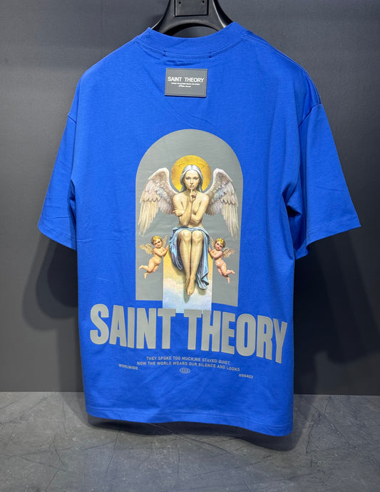 CAMISETA OVERSIZED SAINT THEORY SECRET VERSE ELYRA ANGEL BLUE GRAY