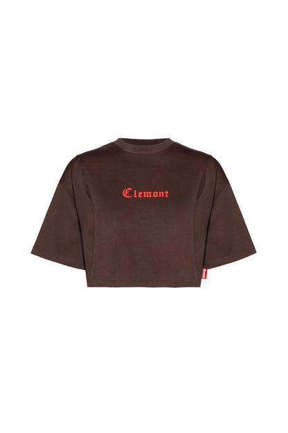 CROP TOP CLEMONT OVERSIZED OROLOGIO MOCCA