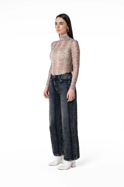 BODY CLEMONT LONG SLEEVE SIMBIOSI NUDE