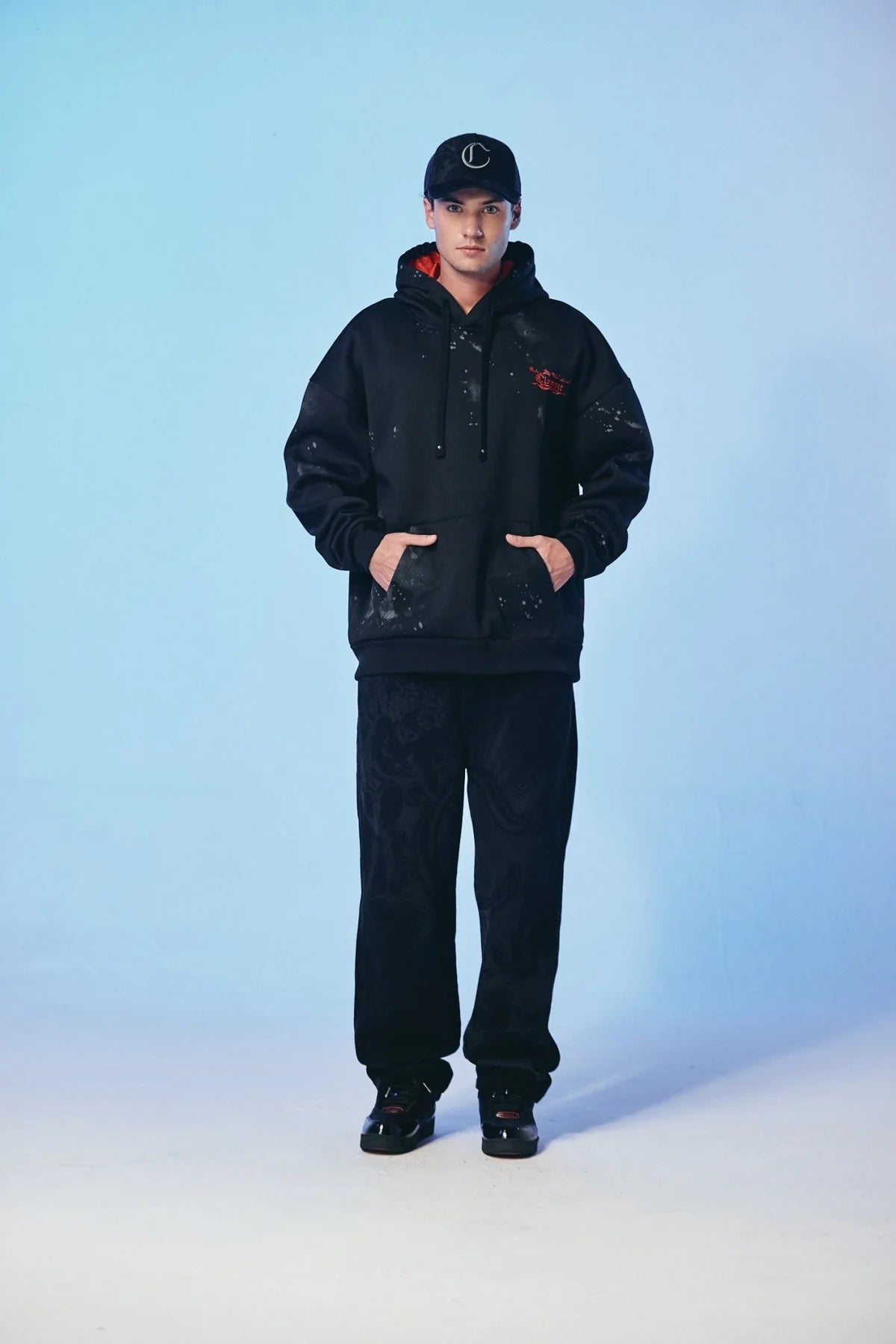 HOODIE CLEMONT INTRECCIO BLACK