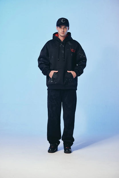 HOODIE CLEMONT INTRECCIO BLACK