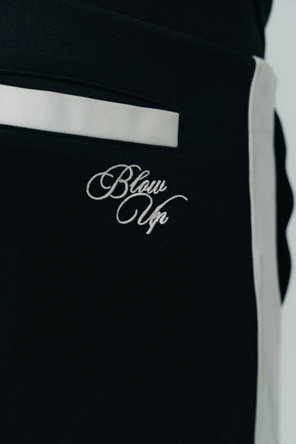 JOGGER BLOW UP BLACK TRACKSUIT PANTS SD43-1100