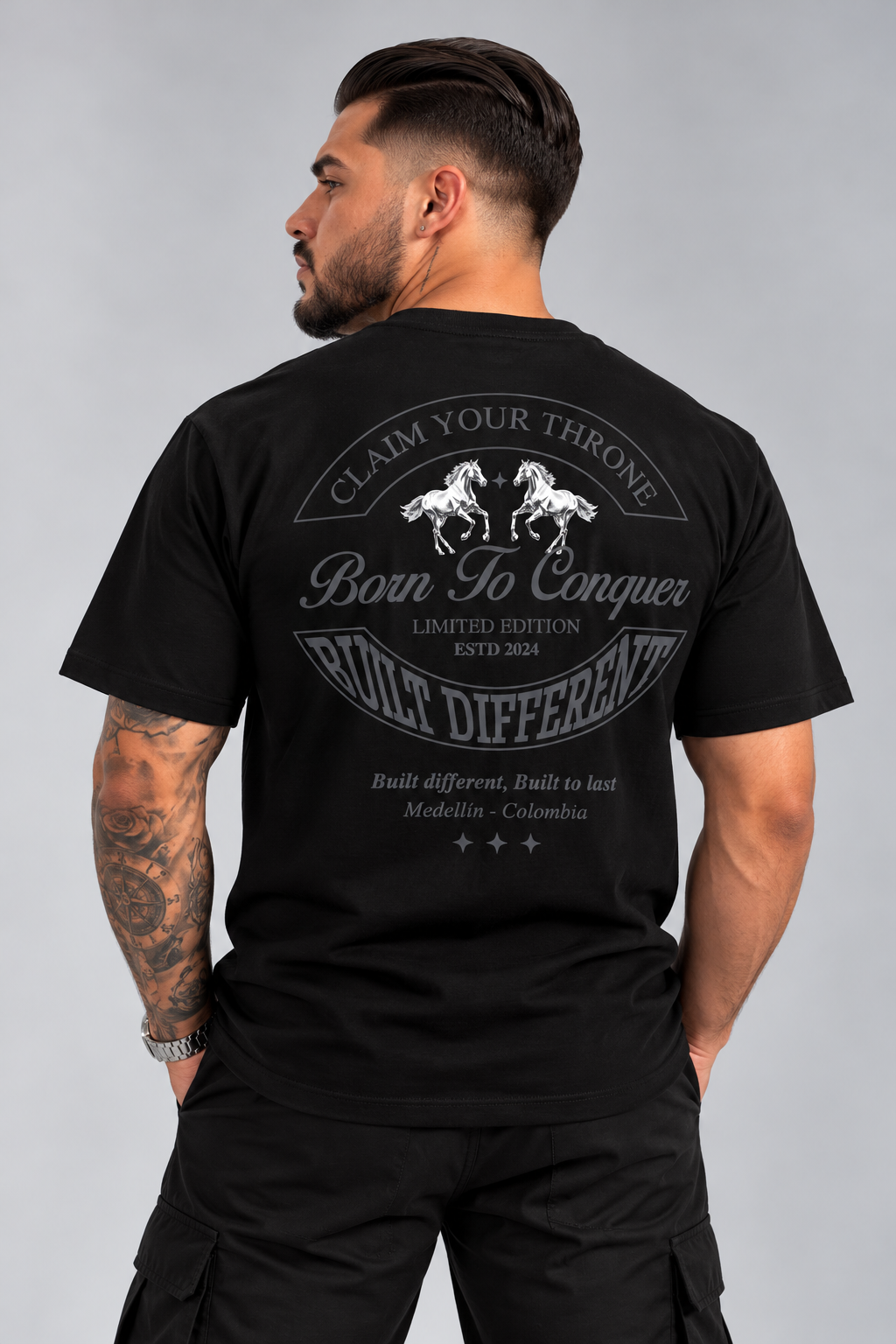 CAMISETA CAPI CONQUER STALLION NEGRA