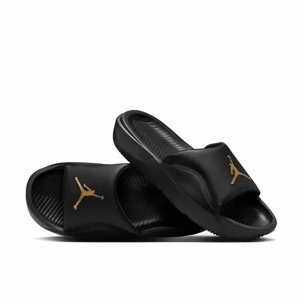 CHANCLAS JORDAN FRANCHISE BLACK METALLIC GOLD
