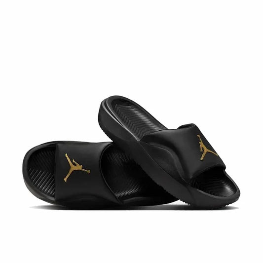 CHANCLAS JORDAN FRANCHISE BLACK METALLIC GOLD