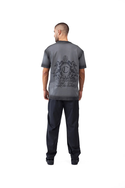 CAMISETA CLEMONT INTAGLIO GRIS OSCURO