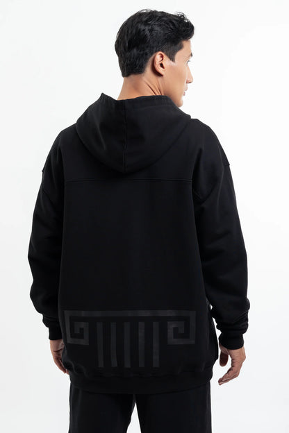 HOODIE ARTDIST CAOBA BLACK ZIP