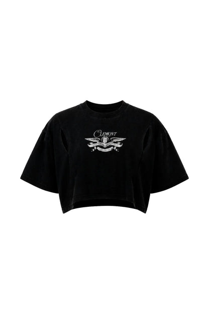 CROP TOP CLEMONT SPESSORE BLACK