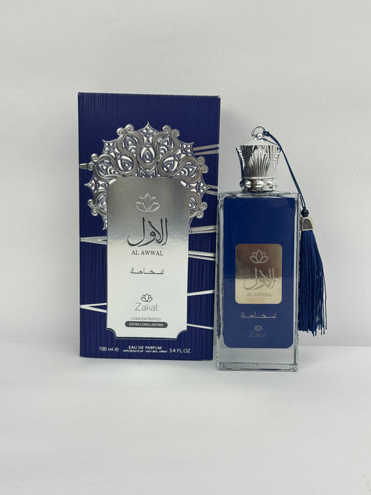PERFUME ZAKAT AL AWWAL FAKHAMA LIGHT BLUE 3,4 OZ HOMBRE