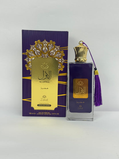PERFUME ZAKAT AL AWWAL MUMAYES PURPLE 3,4 OZ DAMA