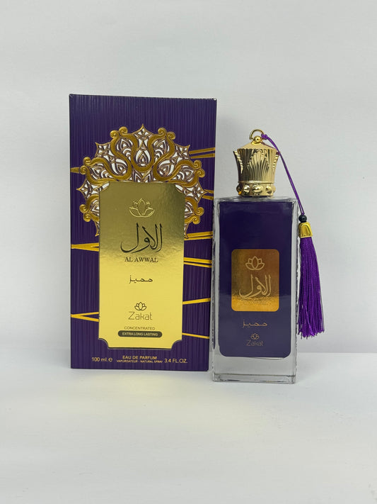 PERFUME ZAKAT AL AWWAL MUMAYES PURPLE 3,4 OZ DAMA