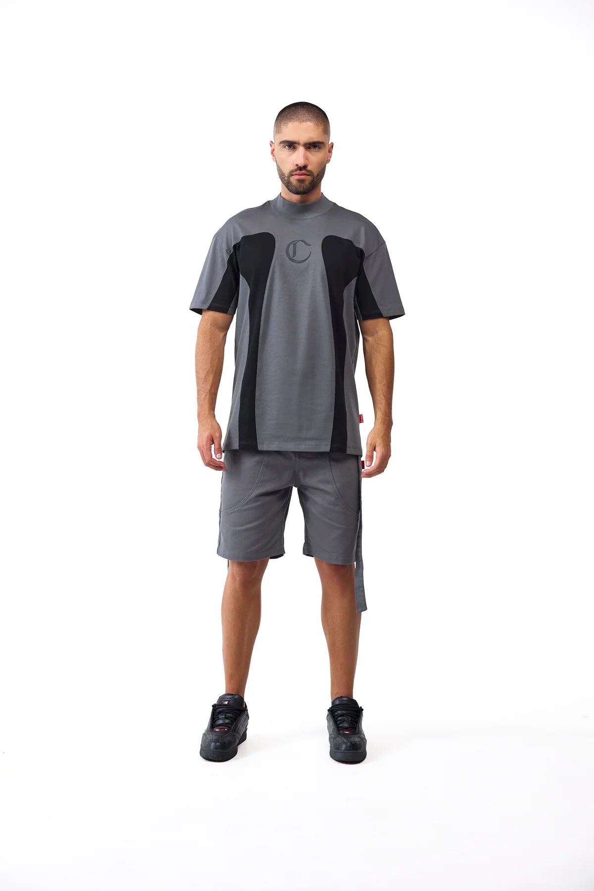 CAMISETA CLEMONT RAGNO GRIS NEGRO