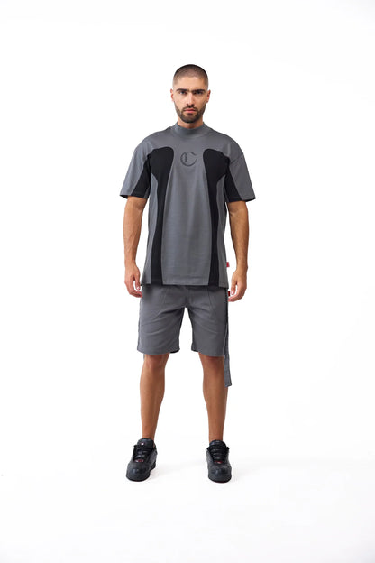 CAMISETA CLEMONT RAGNO GRIS NEGRO