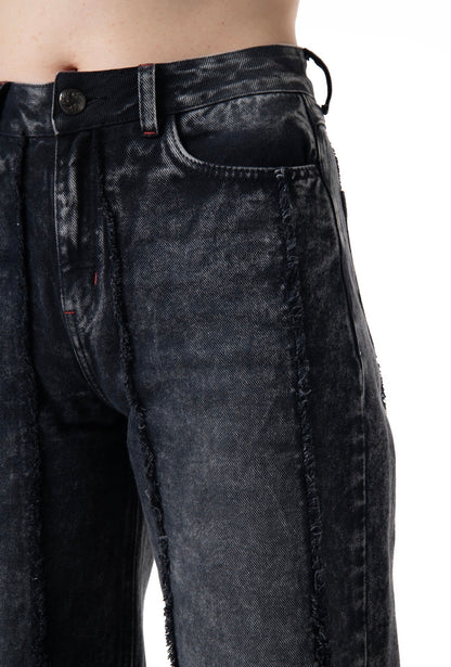 JEAN CLEMONT WIDE LEG CUORE BLACK