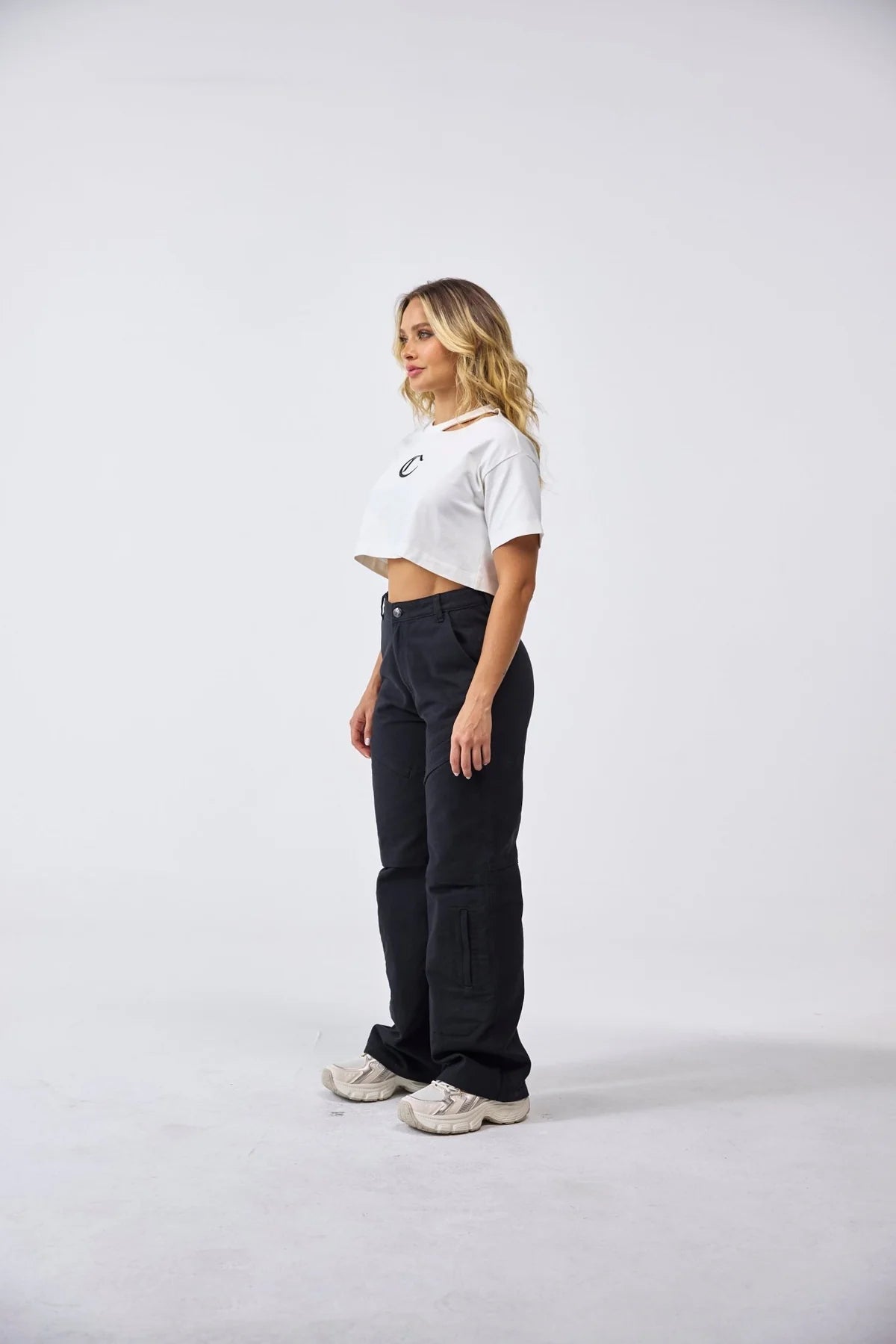 CROP TOP CLEMONT CENERE CREMA