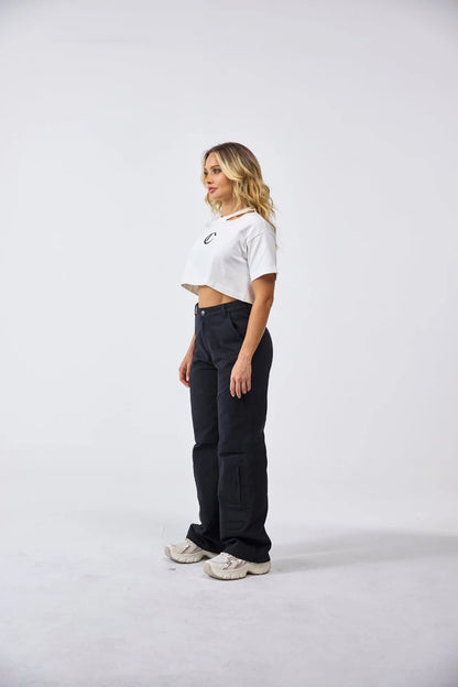 CROP TOP CLEMONT CENERE CREMA