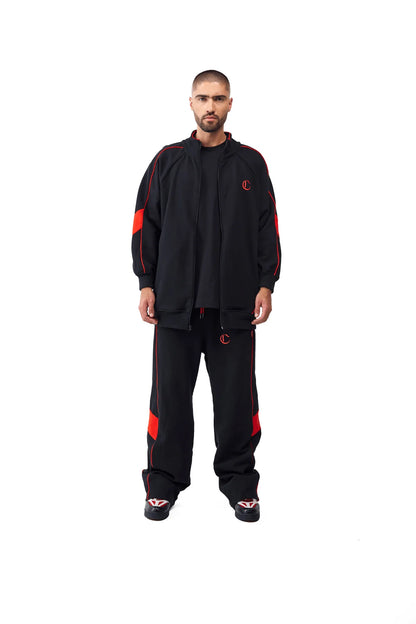 BUZO CLEMONT MUTO NEGRO ROJO