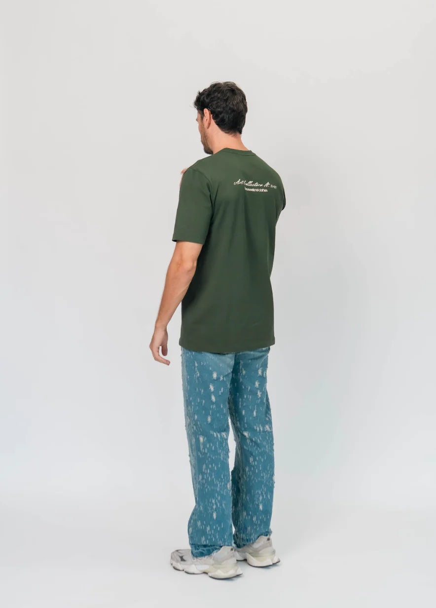 CAMISETA ARTDIST UNUSUAL GREEN