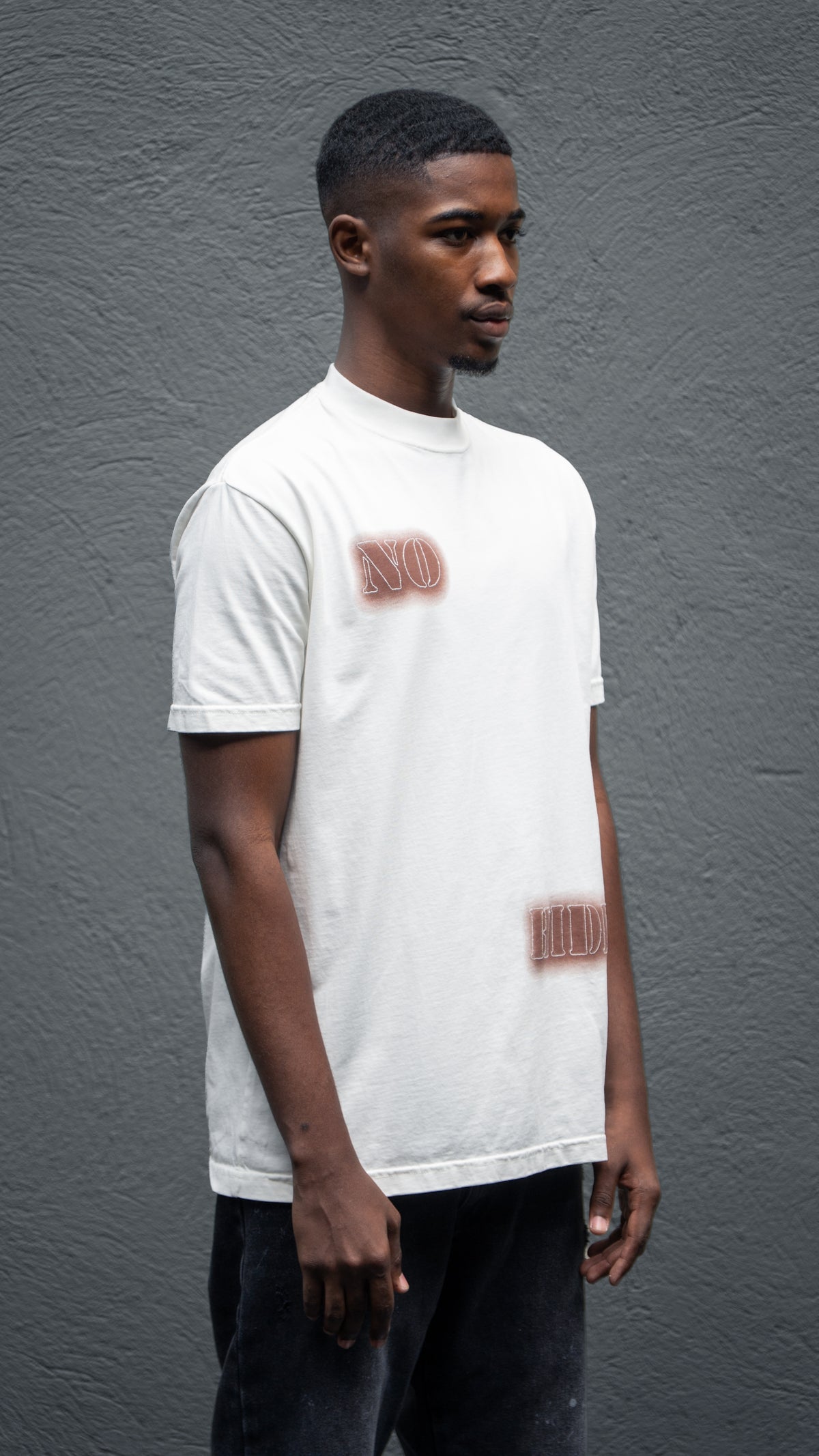 CAMISETA  NO HIDE IVORY BURNED HOMBRE