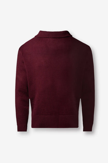 BUZO POLO BLOW UP KNITTED RED WINE ST3-3003