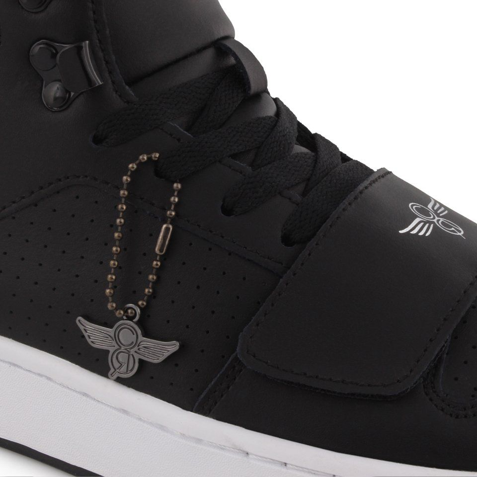 BOTAS CREATIVE CESARIO HI NEGRO BLANCO