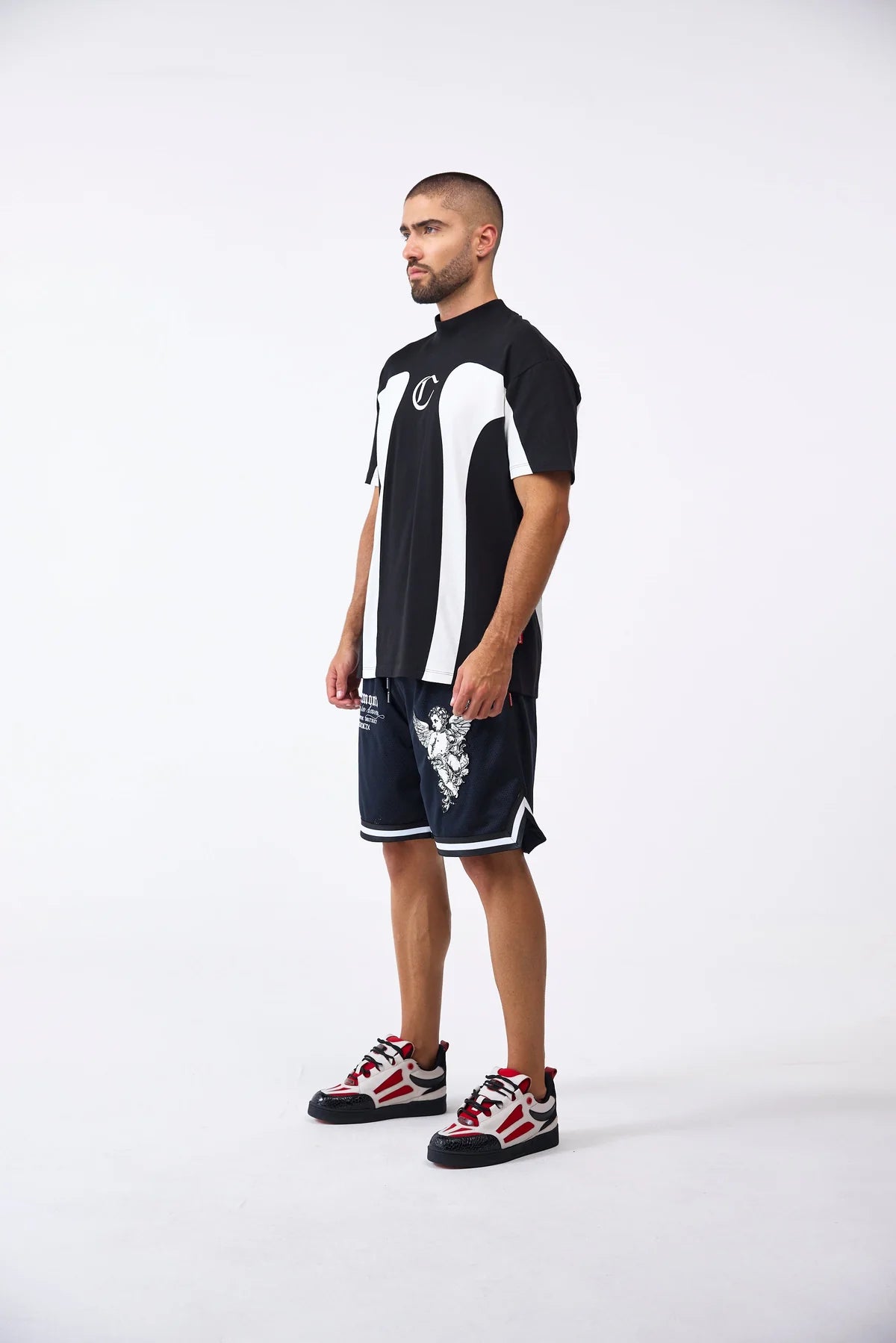 CAMISETA CLEMONT RAGNO NEGRO CREMA