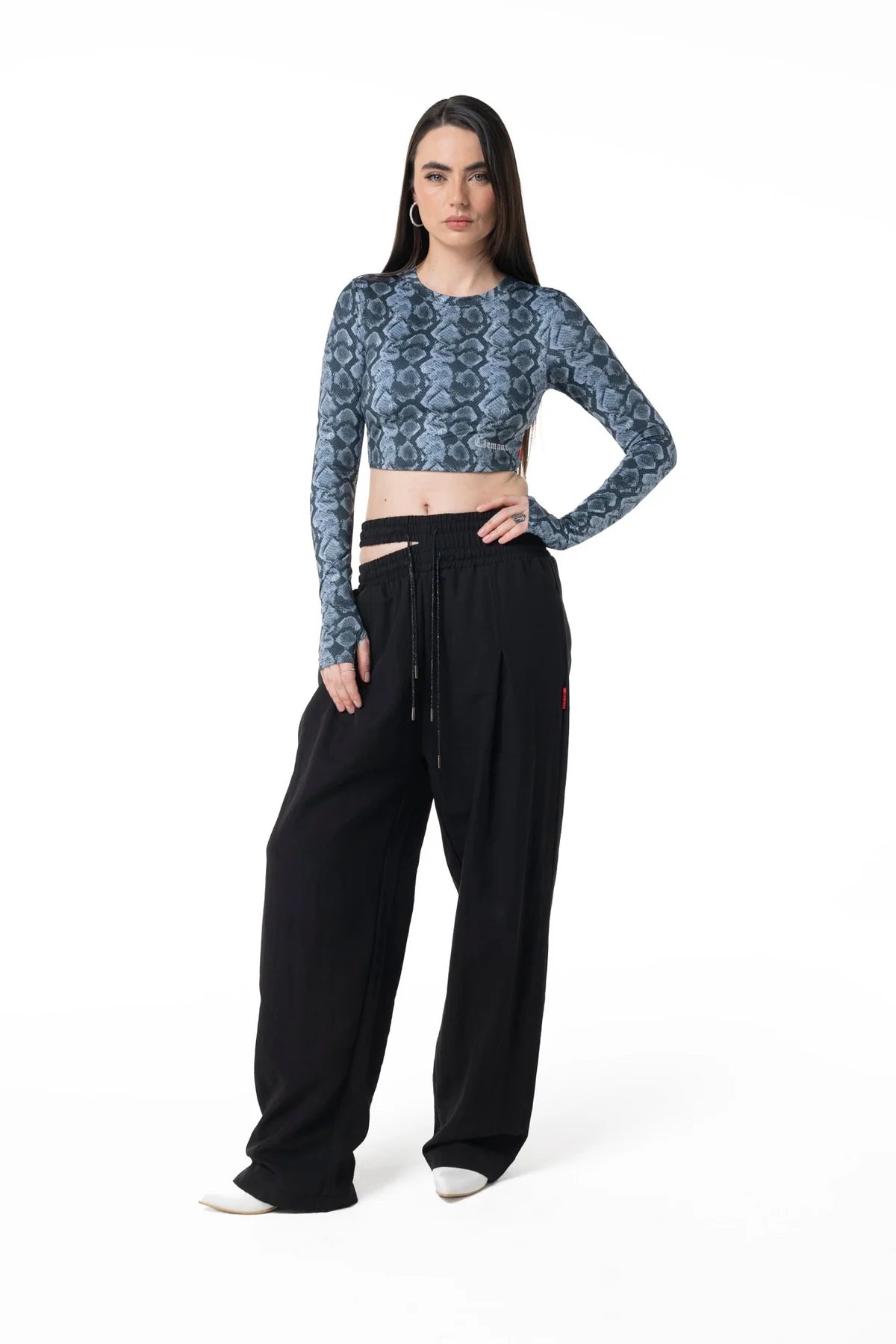TOP LONG SLEEVE CONCIME GREY