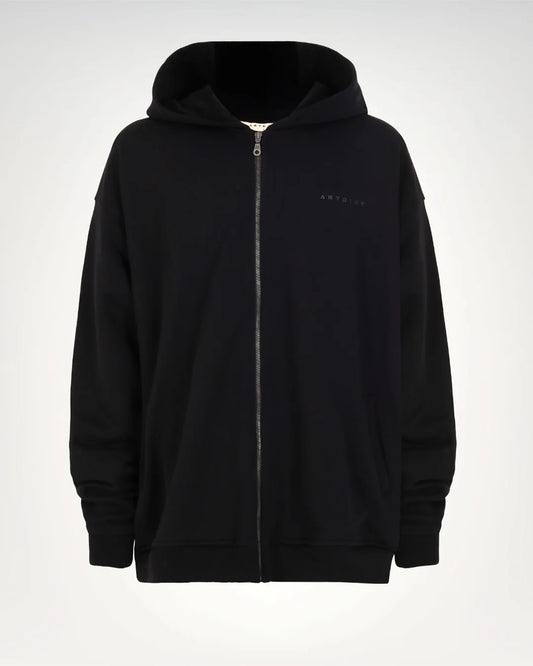 HOODIE ARTDIST CAOBA BLACK ZIP