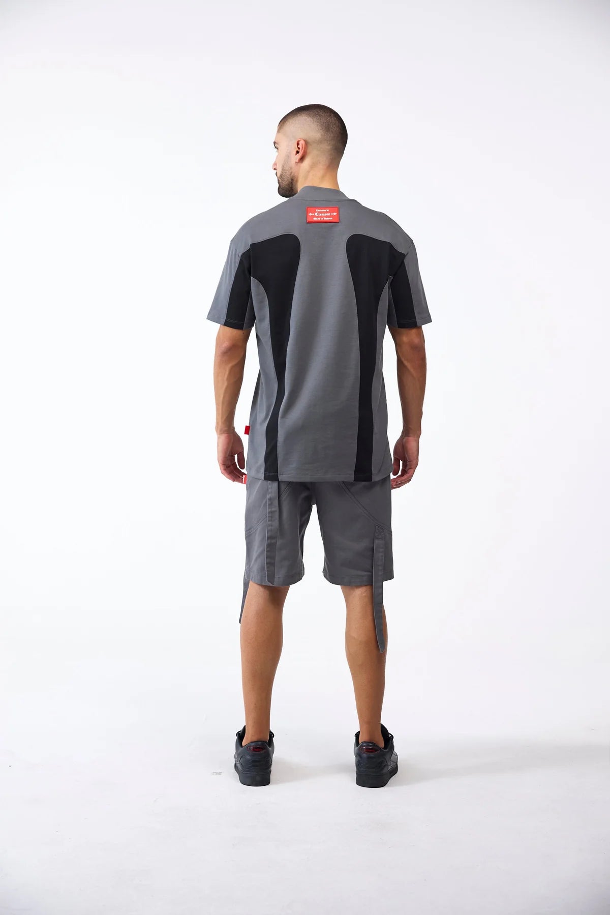 CAMISETA CLEMONT RAGNO GRIS NEGRO