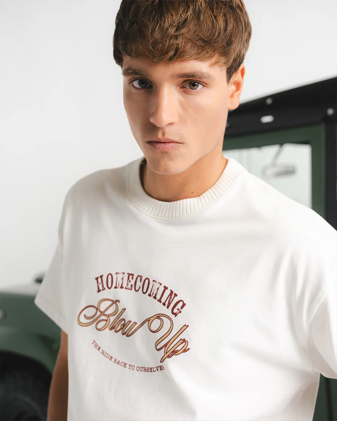 CAMISETA BLOW UP THE RIDE REGULAR FIT IVORY