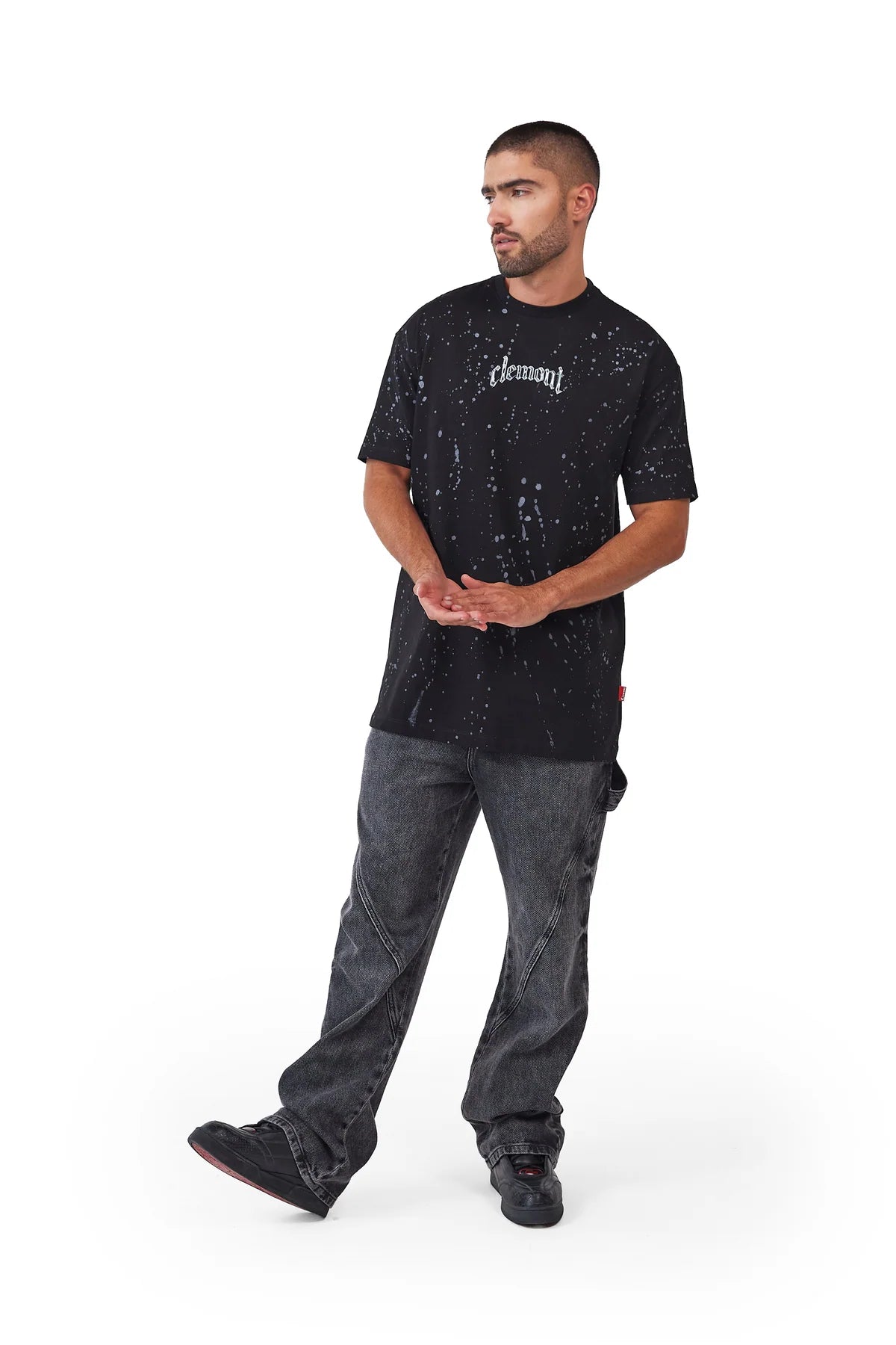 CAMISETA CLEMONT MACCHIA NEGRO