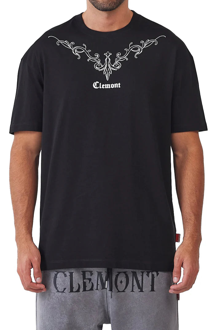 CAMISETA CLEMONT OMBRA NEGRO