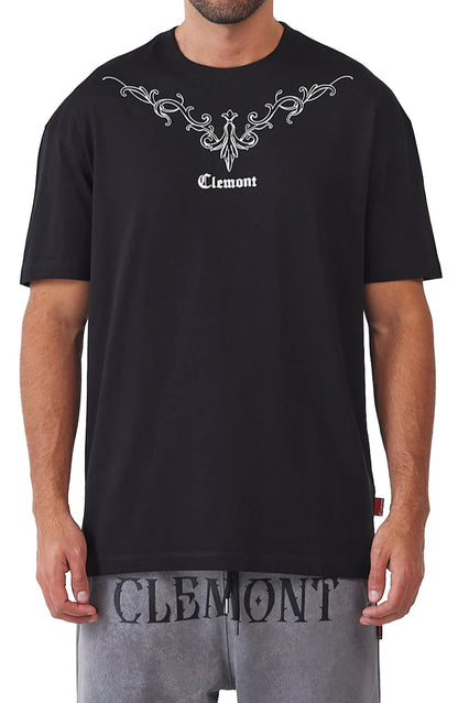 CAMISETA CLEMONT OMBRA NEGRO