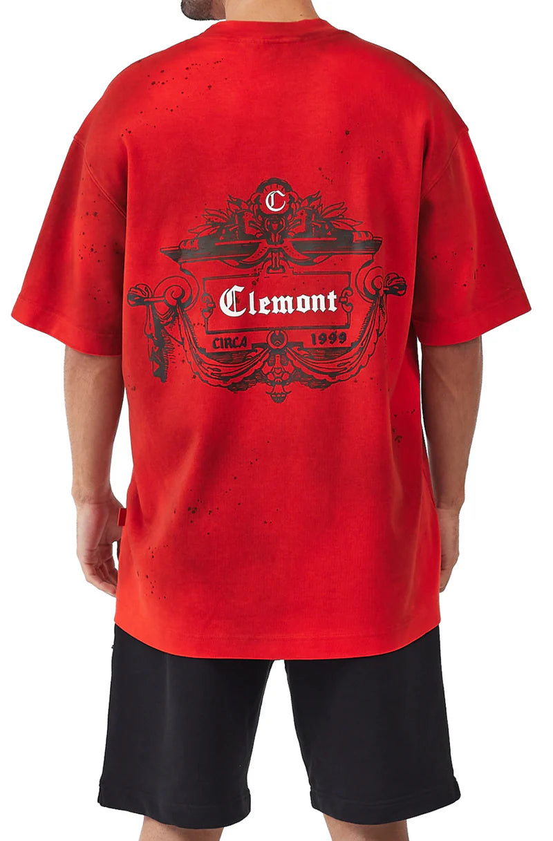 CAMISETA CLEMONT OVERSIZED DISORDINE ROJO