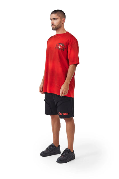 CAMISETA CLEMONT OVERSIZED DISORDINE ROJO