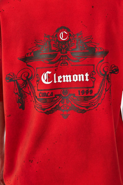 CAMISETA CLEMONT OVERSIZED DISORDINE ROJO