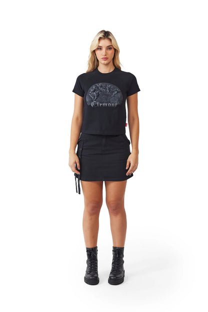 CAMISETA DAMA CLEMONT CUPO NEGRO