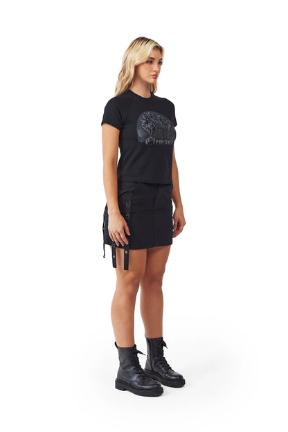 CAMISETA DAMA CLEMONT CUPO NEGRO