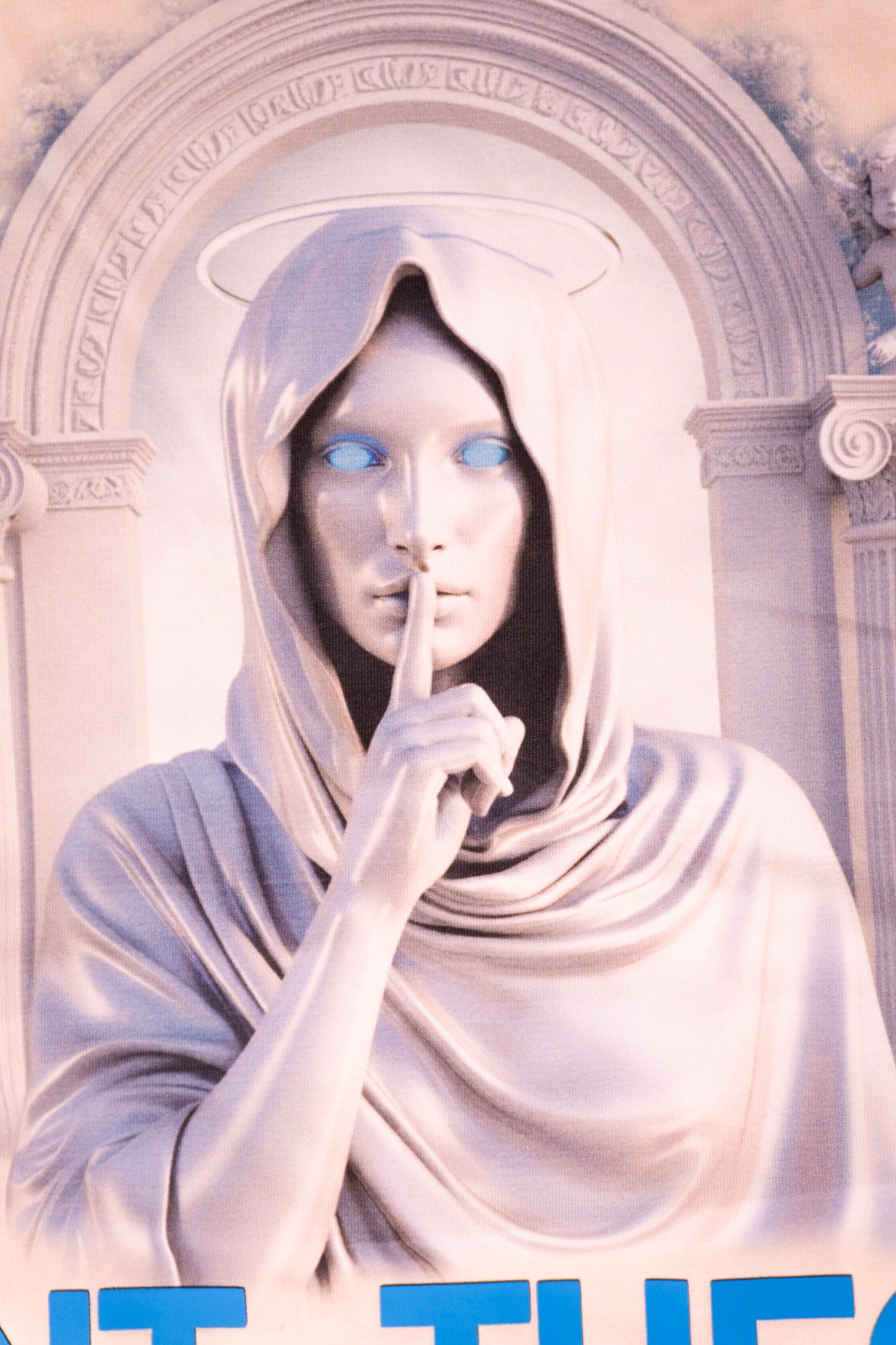 CAMISETA OVERSIZED SAINT THEORY EVANGELIUM NATURAL BLUE DCC2