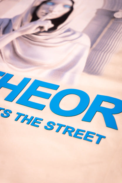 CAMISETA OVERSIZED SAINT THEORY EVANGELIUM NATURAL BLUE DCC2