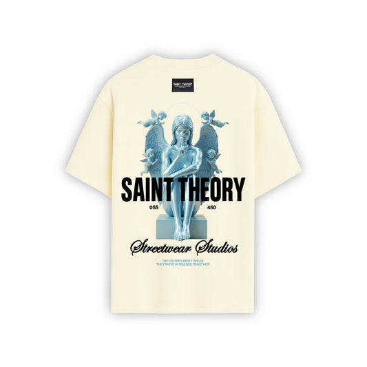 CAMISETA OVERSIZED SAINT THEORY THE FIRST LIGHT ZEPH CREMA